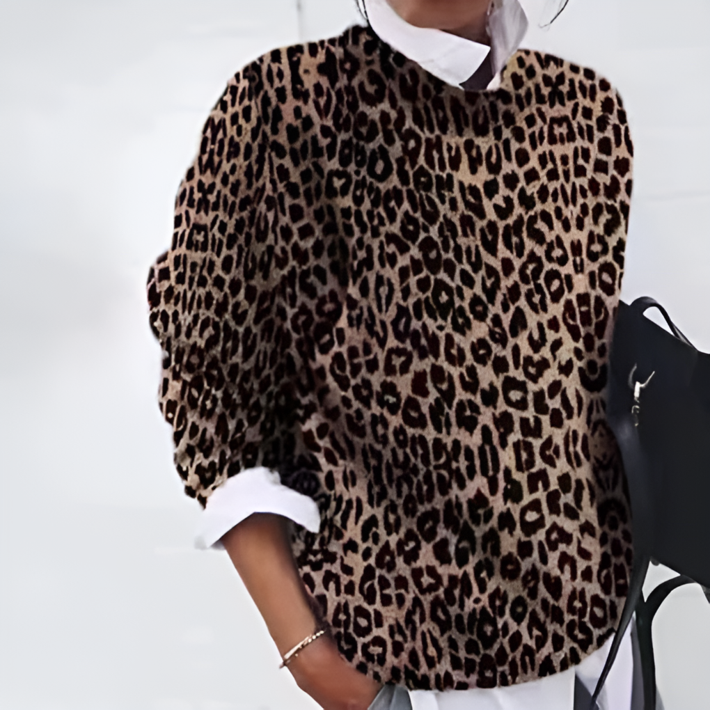 New women's long sleeve acrylic knitwear in a cozy, warm style for fall.