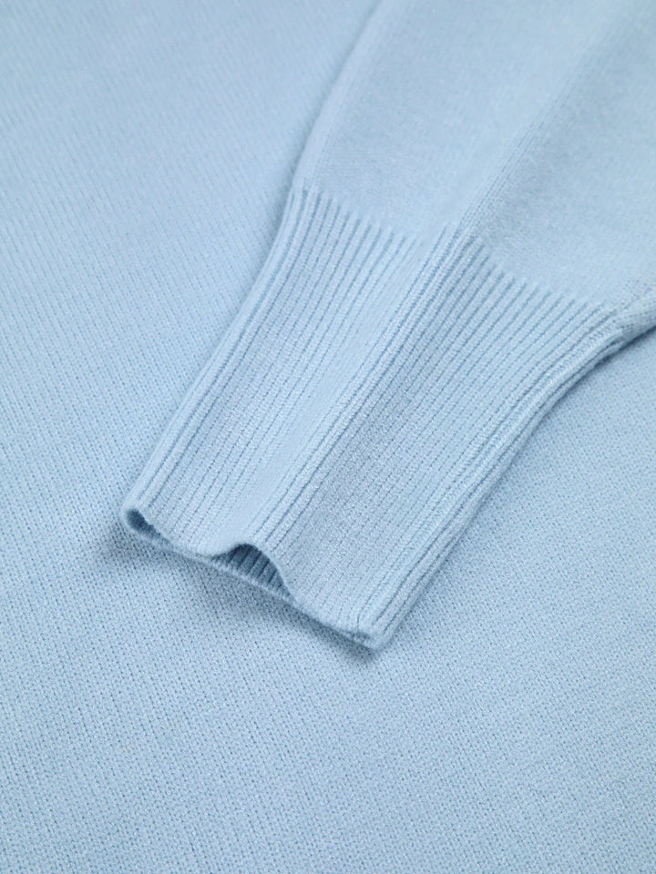 Comfortable women's relaxed fit turtleneck, perfect for a cozy and casual layered look.
