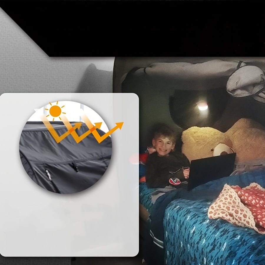 Set up your portable folding tent bed for instant comfort, privacy & protection, great for camping or travel.