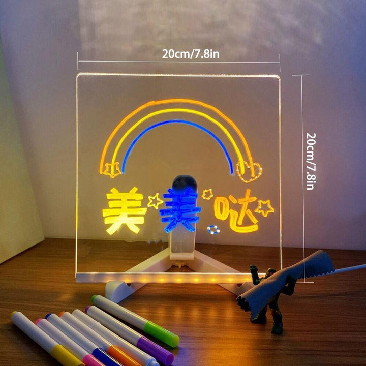 Reusable LED display board for office memos, creative displays, or a unique desk night light.