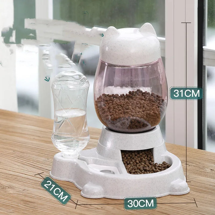 Close-up of automatic cat food dispenser's timer panel, programming scheduled meals for your pet feeding station.