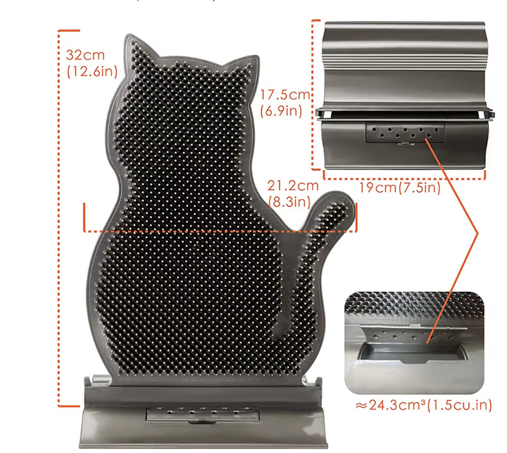 Silicone cat towel holder, anti-slip design for kitchen towels & bathroom hand towels.