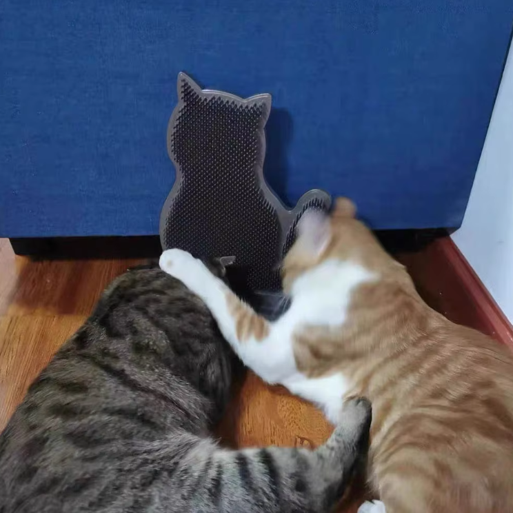 Modern cat design silicone towel holder for easy wall mounting in kitchens & bathrooms.