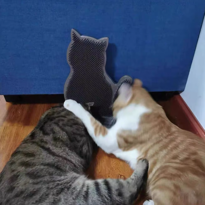 Modern cat design silicone towel holder for easy wall mounting in kitchens & bathrooms.