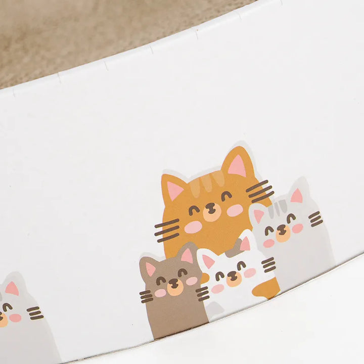 Adorable round cat scratching mat, essential for pet claw health & home furniture protection.