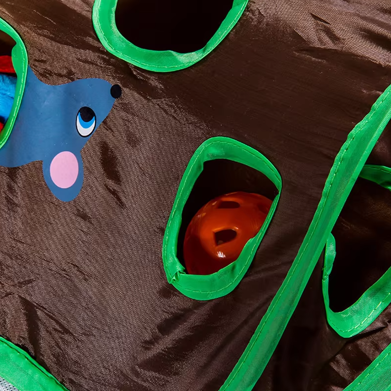 Unisex interactive cat activity mat. Engages cats in hide and seek & hunting play for mental enrichment.