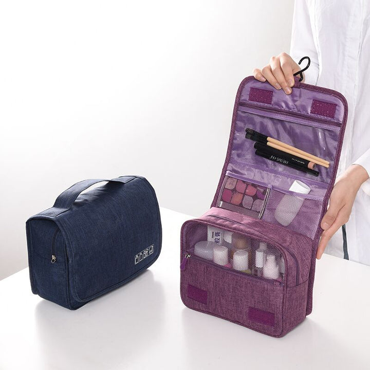 BOGO offer: Two deluxe hanging toiletry bags, great for couples or multiple trips.