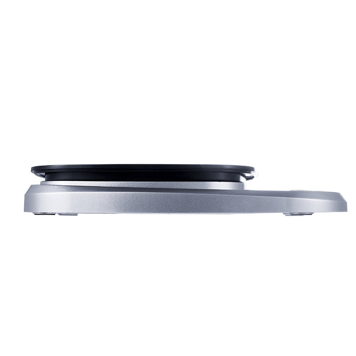 Compact digital kitchen scale for small spaces, accurate food measurements.