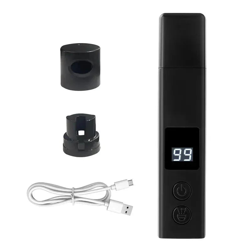 Premium quiet digital pet nail grinder for gentle dog & cat claw trimming, clear LED display.