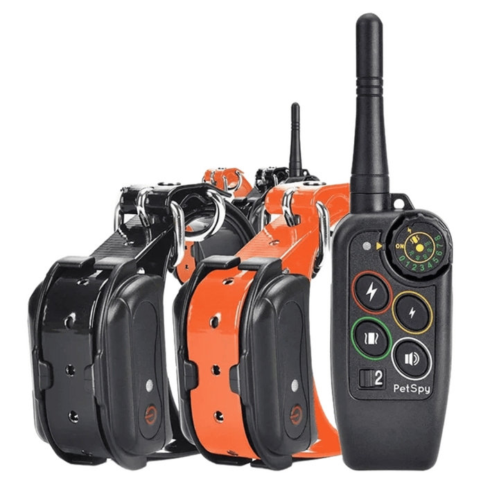 Improve dog behavior with this waterproof, long range remote training e-collar for obedience & safety.