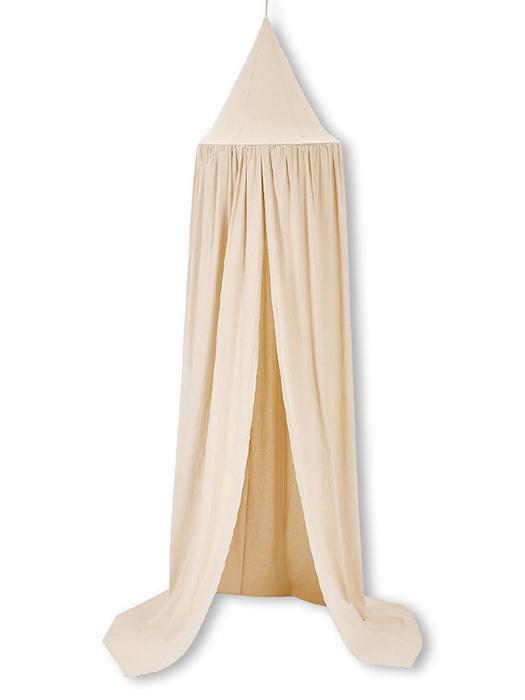 Elegant chiffon & cotton baby canopy, creates a cozy bed tent. Perfect nursery decor for kids' room play space.