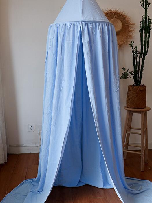 Kids' dreamy bed canopy for magical nursery decor. Chiffon & cotton play tent, elegant room accent for children.