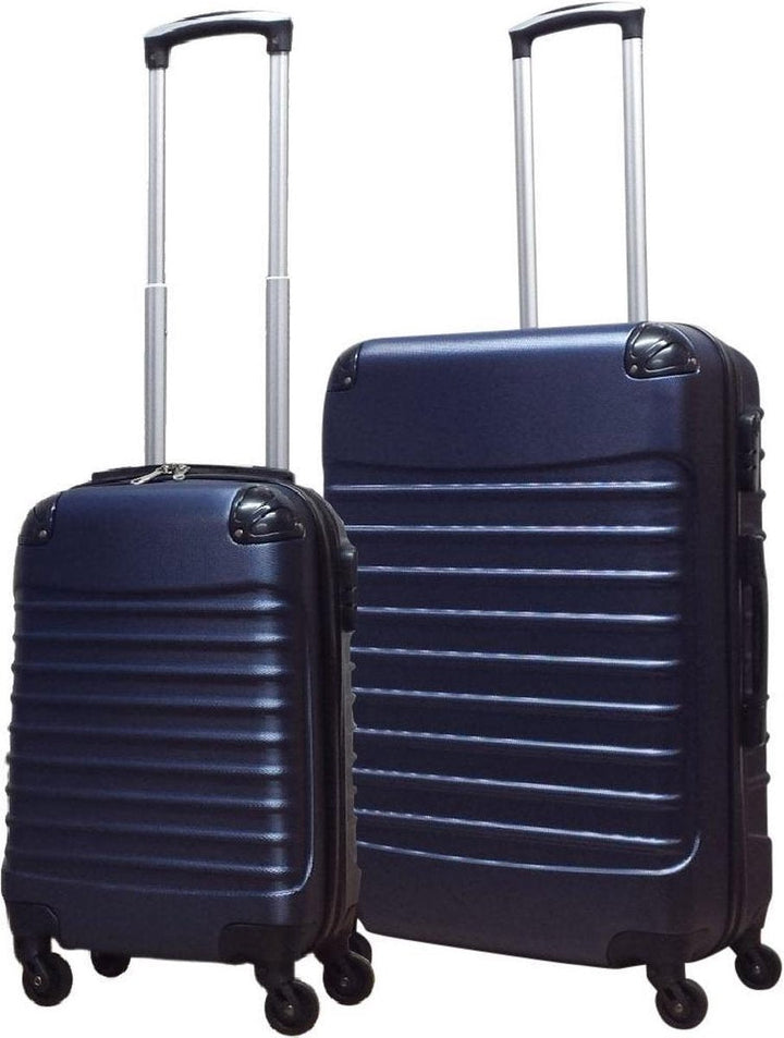 ABS hardshell 2-piece travel bag set with spinner wheels. Perfect for vacation & business trips.