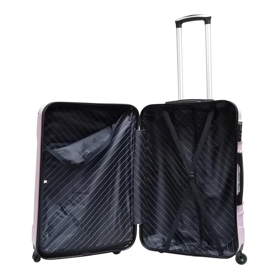 Palermo 2-piece durable ABS hardshell luggage set. Carry-on & checked bags for all travel needs.