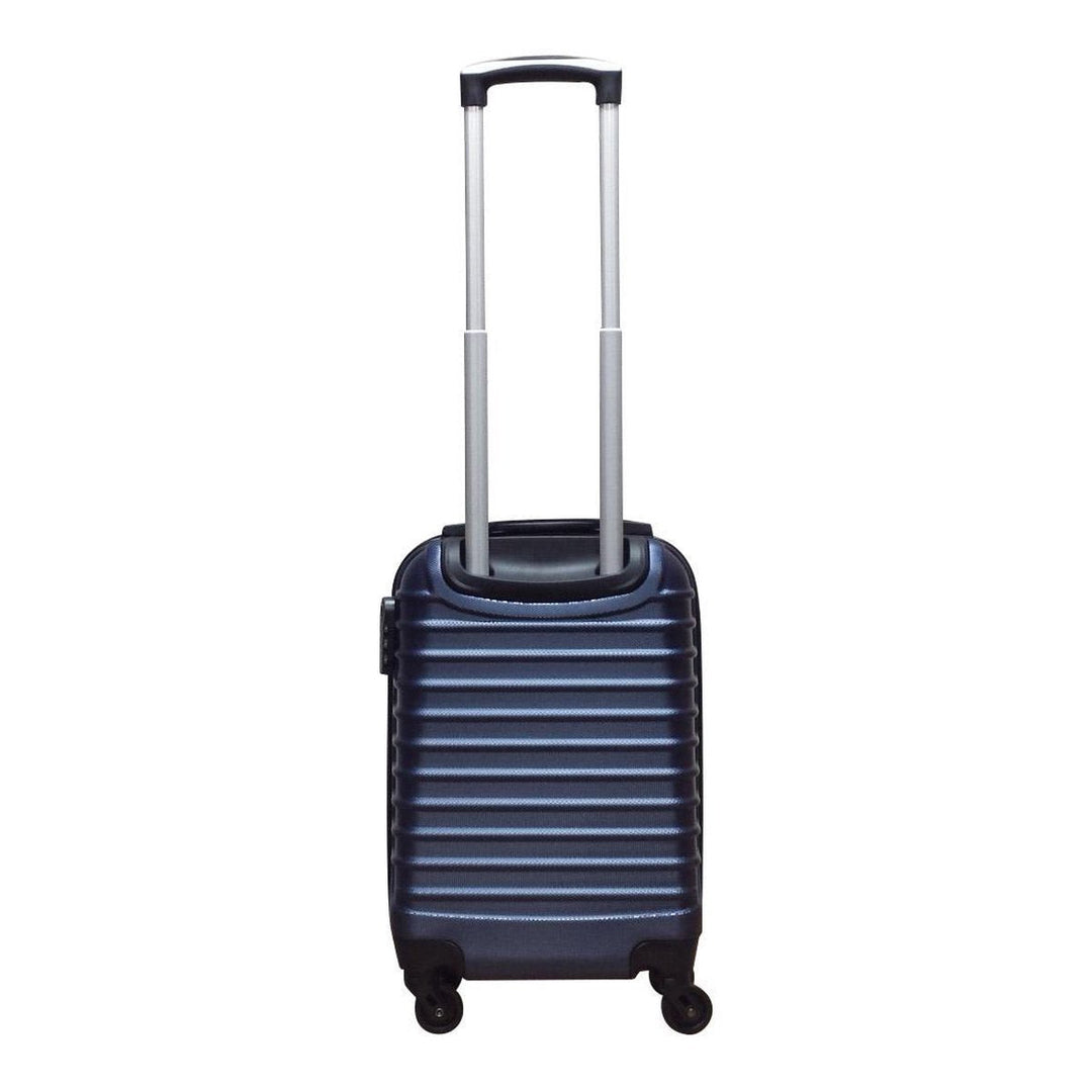 High-quality 2-piece ABS hardshell luggage set for versatile travel, includes carry-on & large bag.