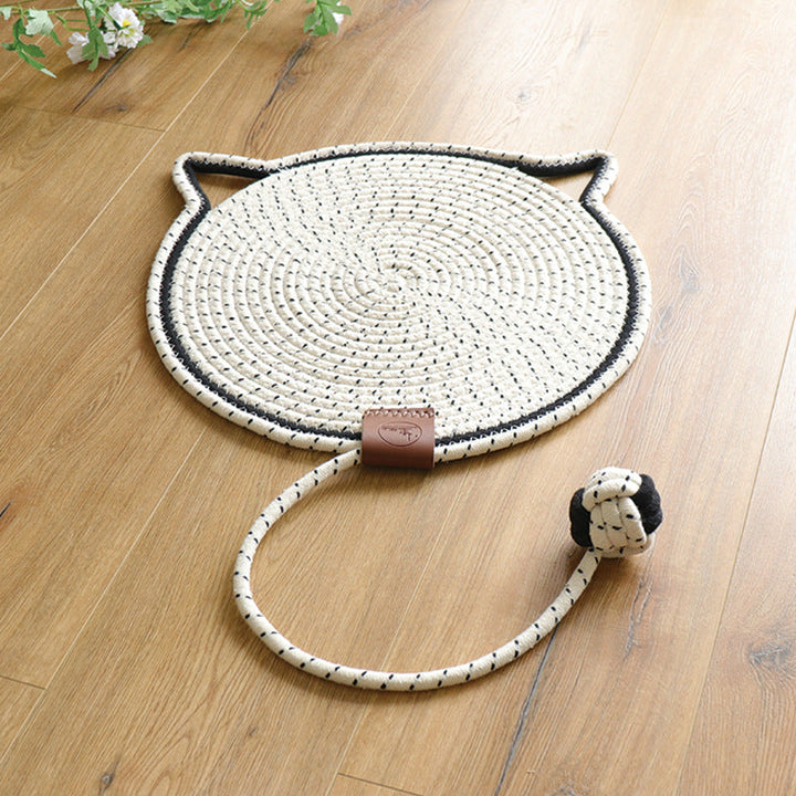 Versatile cat scratch pad mat, a modern pet accessory for claw care and robust furniture protection.