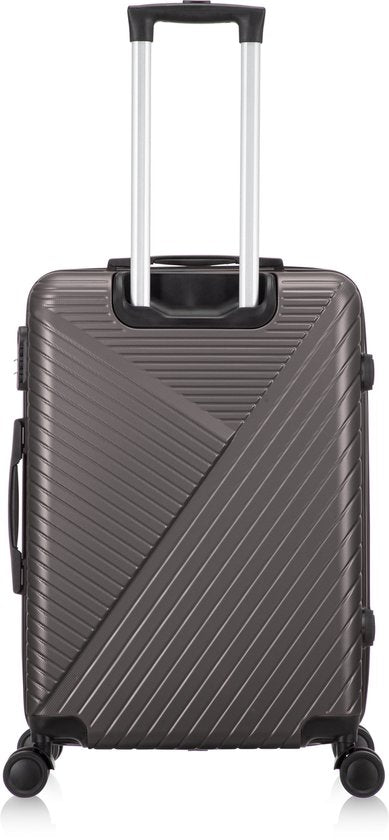 Effortless travel with Cordoba hard-shell rolling suitcase featuring smooth 360° spinner wheels & TSA lock.