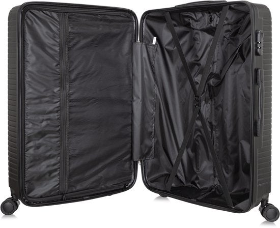 Cordoba hard-shell travel suitcase: smooth spinner wheels, telescopic handle & TSA lock for easy, secure transport.