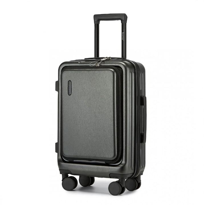 Premium Denver hardshell spinner luggage, combines durability, security, and spacious organization.