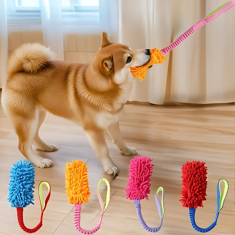 Durable dog tug toy for interactive fetch & training. Strong pet chew toy for active dogs.