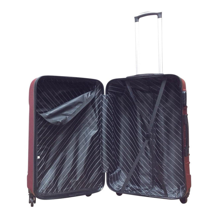Ergonomic hardshell spinner luggage for comfortable travel experience.