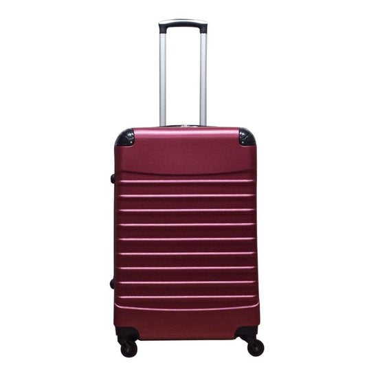Advanced hardshell spinner suitcase with removable wheels for compact storage.