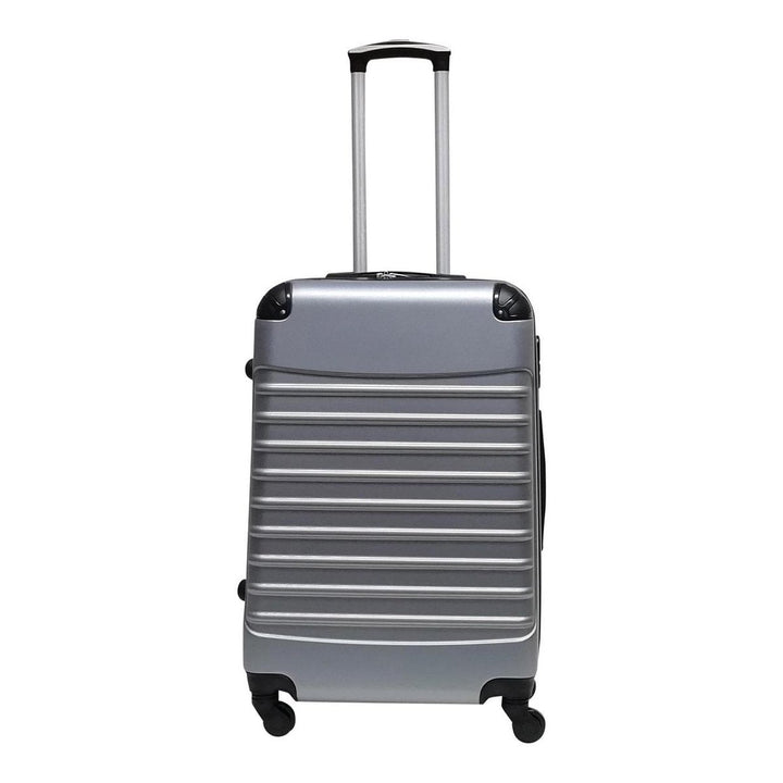 Sturdy hardshell spinner suitcase with smooth-rolling wheels & secure lock.
