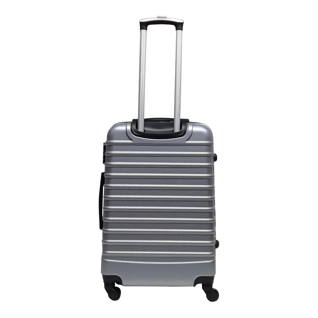 Modern hardshell spinner luggage, durable & resistant for frequent travelers.