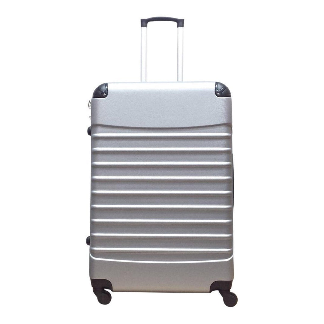 Stylish hardshell spinner travel bag, durable and easy to maneuver.
