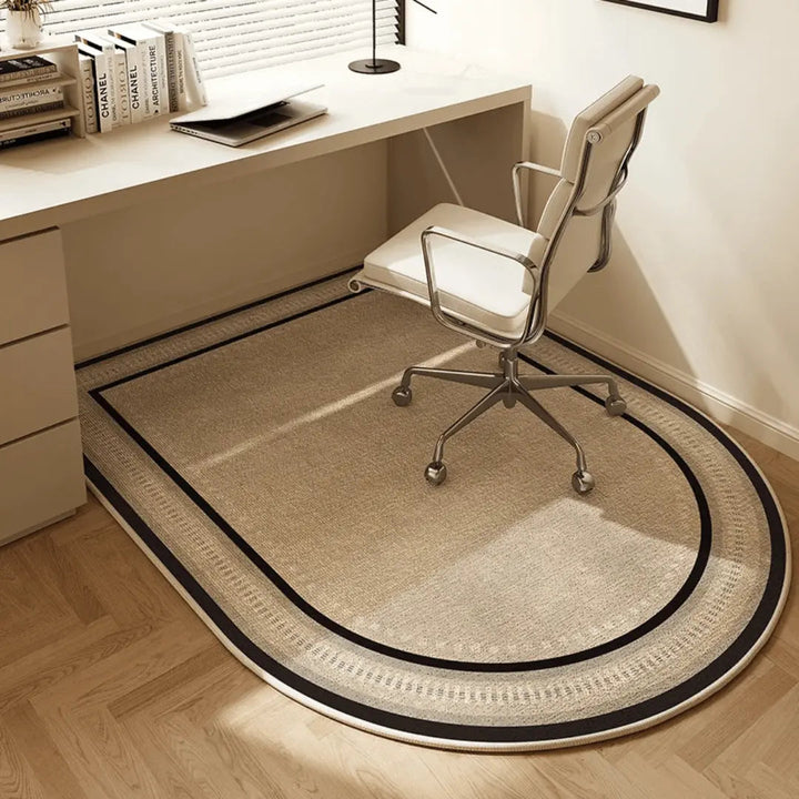 Heavy-duty gaming chair mat, non-slip floor protector, ensures smooth chair glides & prevents damage.
