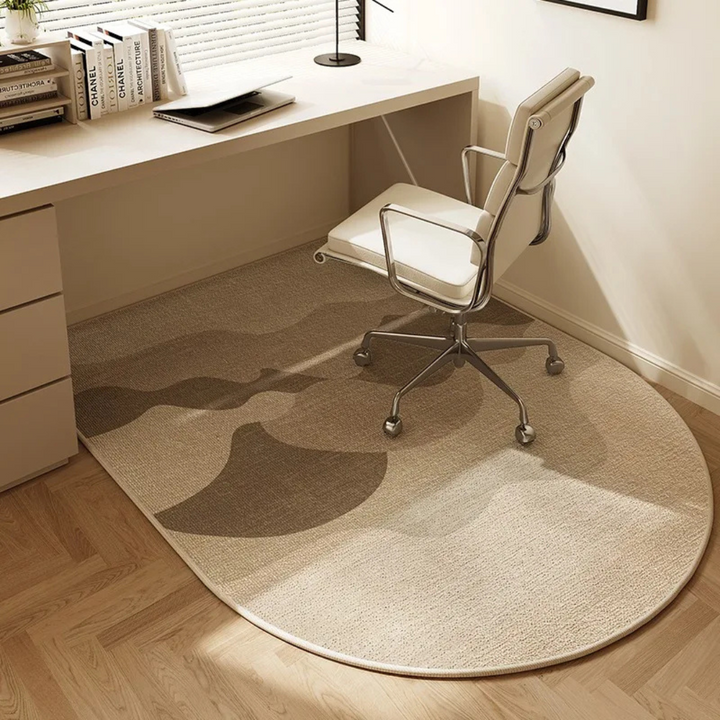 Ergonomic chair mat for office, non-slip design secures floor protection & promotes easy chair movement.