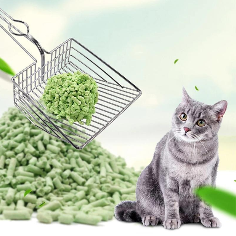 Premium stainless steel cat litter scoop, rust-resistant & easy to clean, essential pet care.