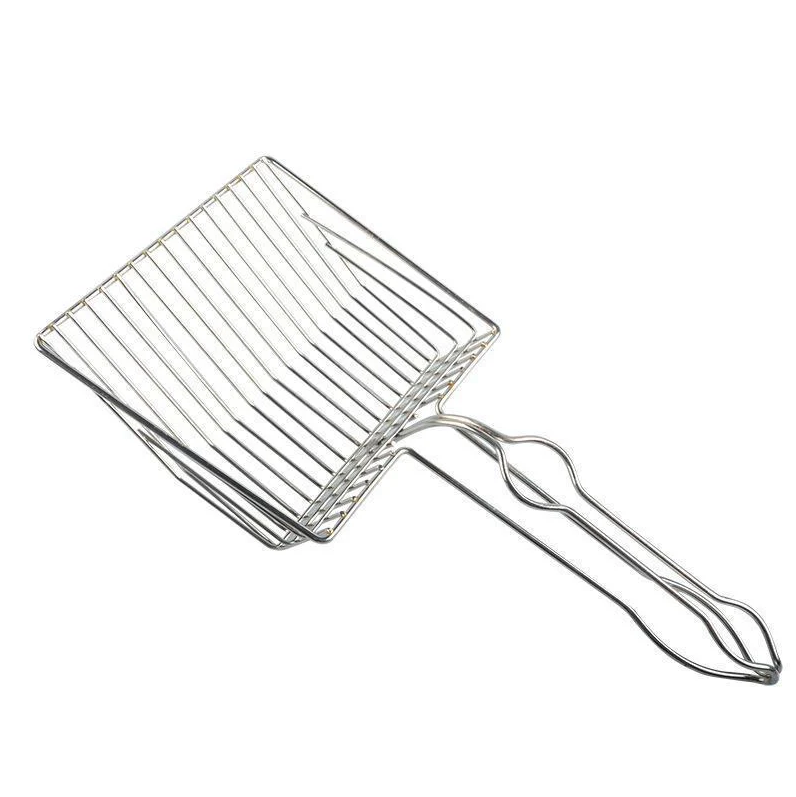 Rust-proof stainless steel cat litter scoop, ideal for keeping your cat's litter box fresh & clean.