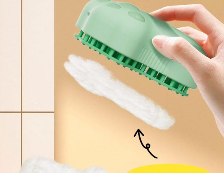 Easy-to-use wireless electric cat brush for effective grooming & comforting pet massage.