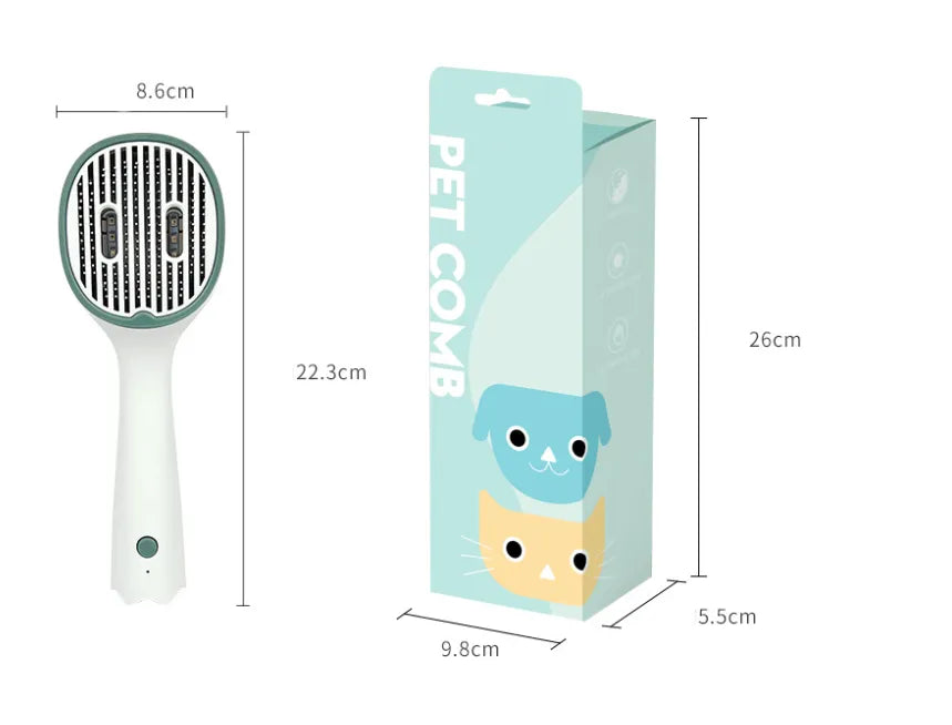 Compact electric hairbrush for on-the-go hair smoothing & detangling. Your portable tool for frizz-free straight hair.