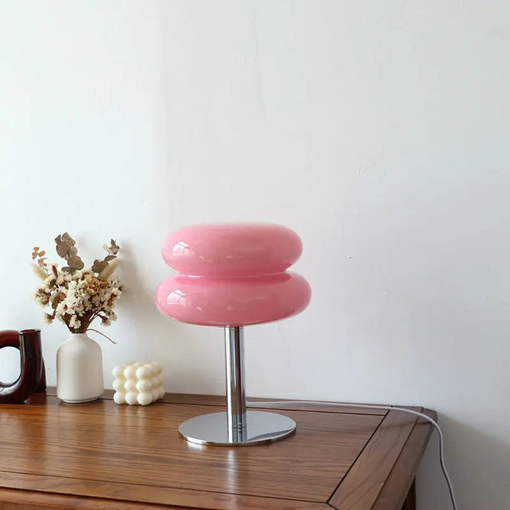Iconic Bauhaus style desk light, elegant and timeless. Modern LED lamp ideal for home or office decor.