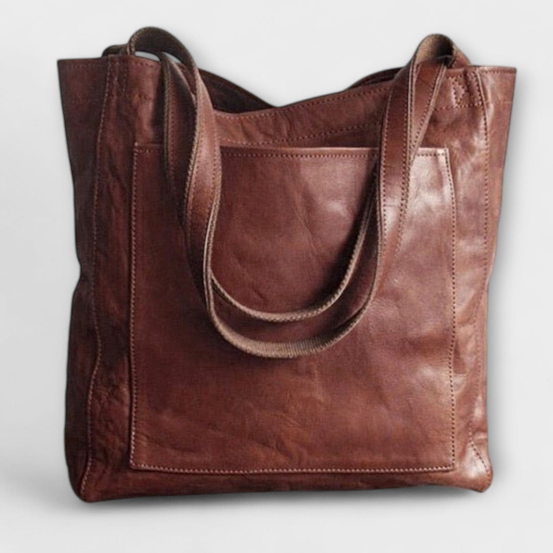 Casual yet elegant faux leather shoulder bag, a must-have for any woman's collection