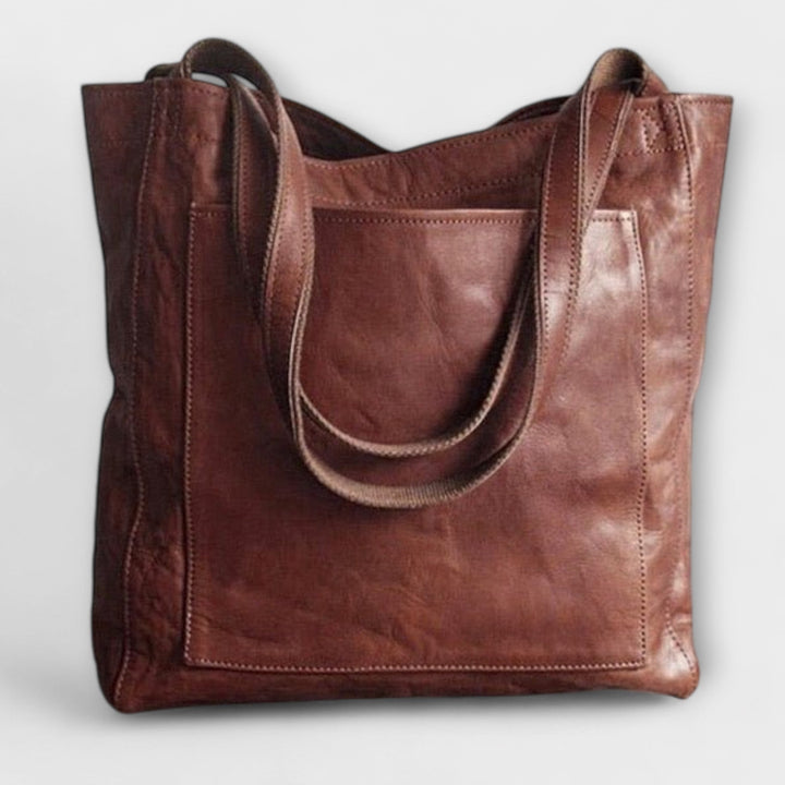 Casual yet elegant faux leather shoulder bag, a must-have for any woman's collection