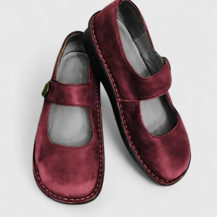 Classic black Mary Jane strap shoes for women, offering comfortable and stylish everyday footwear