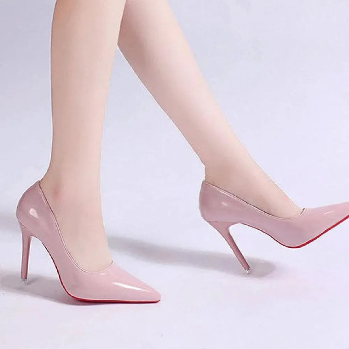 Versatile women's stiletto pumps, high heel, low cut, perfect for formal wear, office or evening parties.