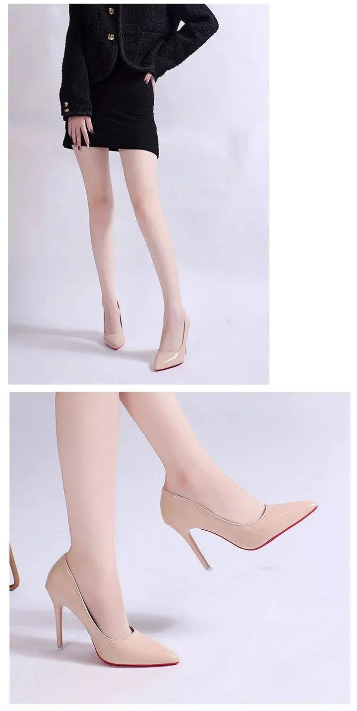Chic stiletto pumps, versatile for office, parties, or formal occasions, with a comfortable high heel.