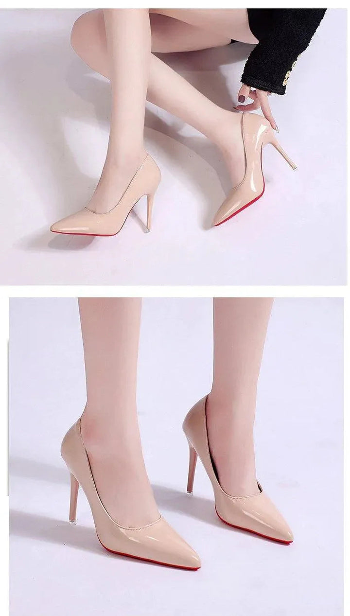 Sophisticated slip-on high heels, designed as classic stiletto pumps for elegant women's footwear.