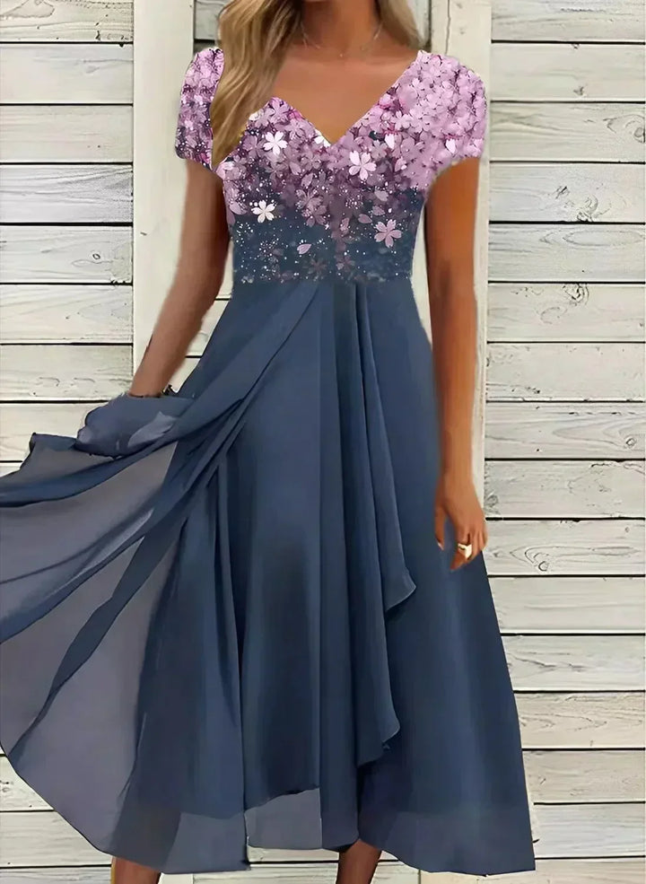 Fashionable women's evening dress, elegant and versatile, suitable for special occasions and cocktail parties.