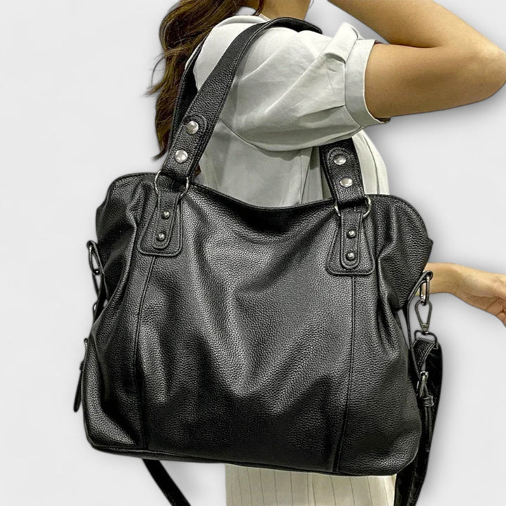 Faux leather shoulder bag for women, an elegant and spacious everyday hobo tote