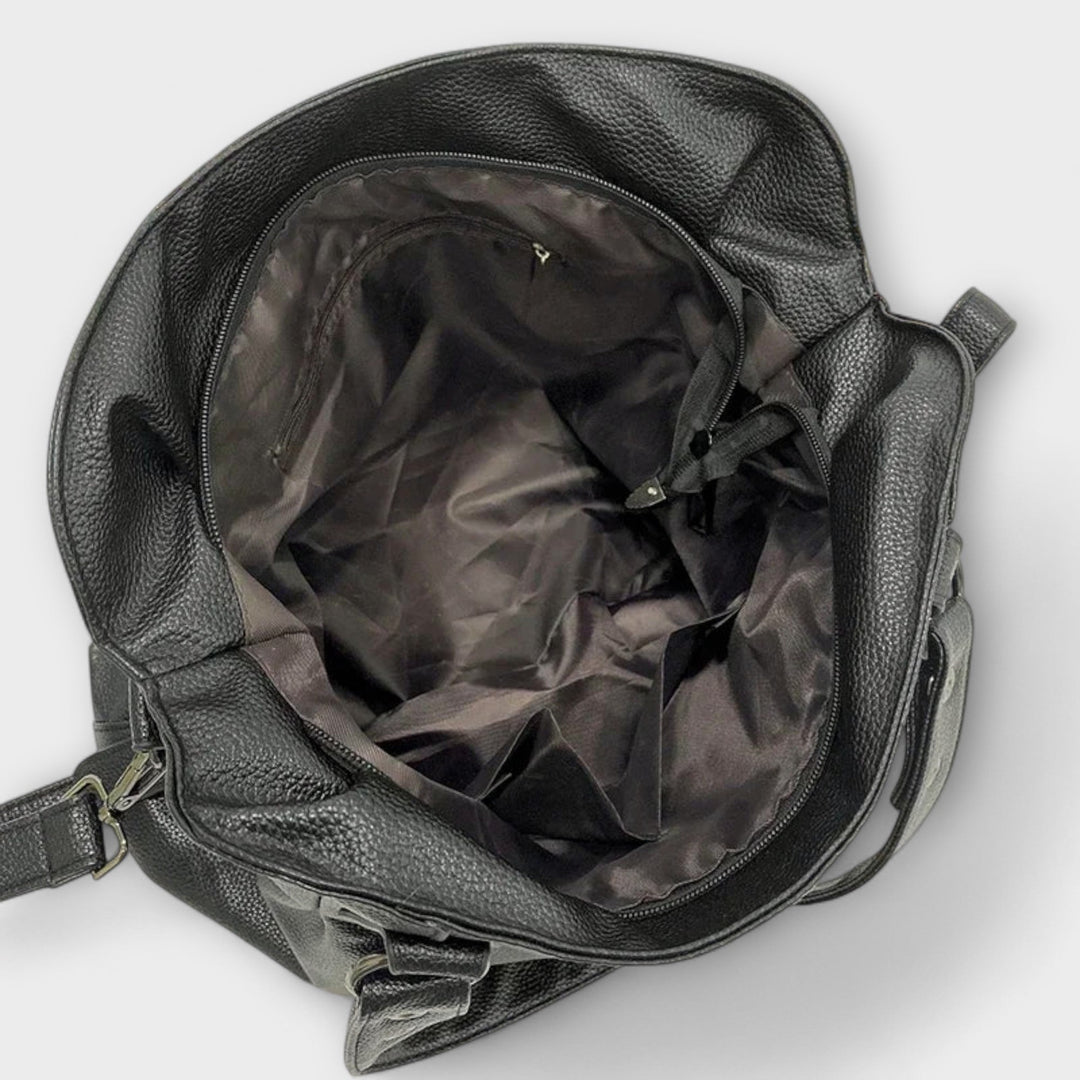 Elegant hobo bag for women, spacious faux leather shoulder tote with refined look