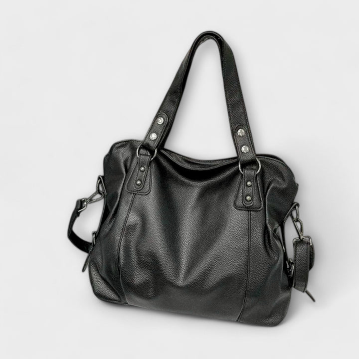 Stylish hobo shoulder bag for women, versatile faux leather tote with ample storage
