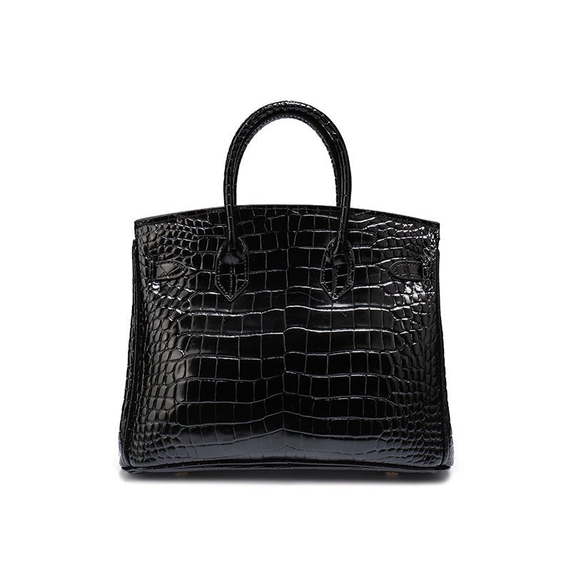 Upscale genuine leather women's handbag, an elegant everyday fashion essential.