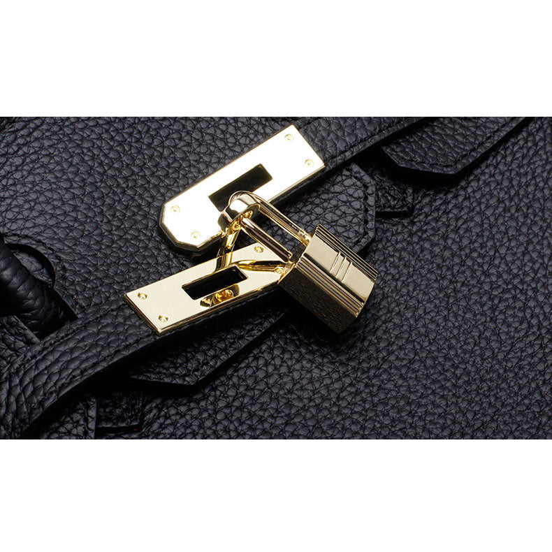 Structured luxury women's leather handbag, organized for daily elegance and flair.
