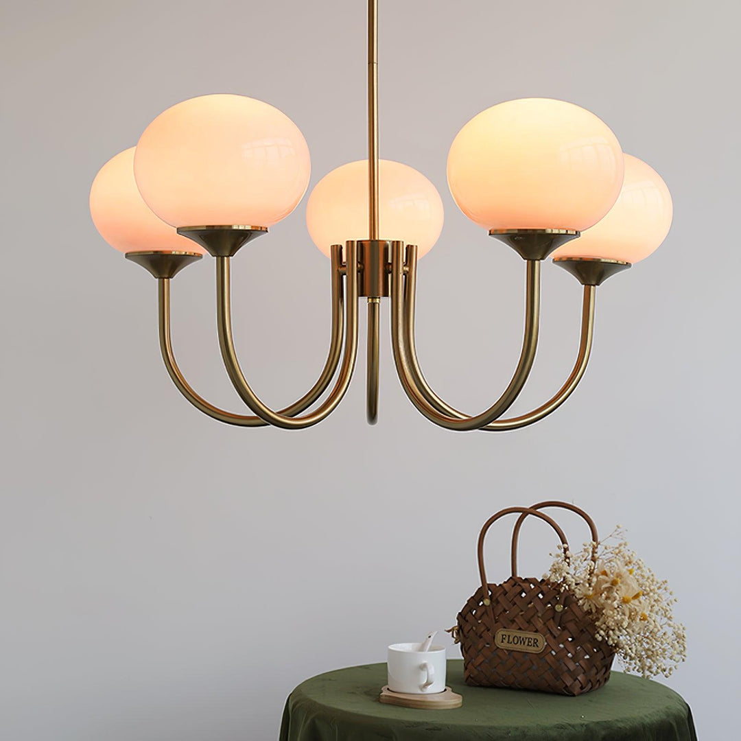 Gleaming glass sphere pendant light for a chic interior.