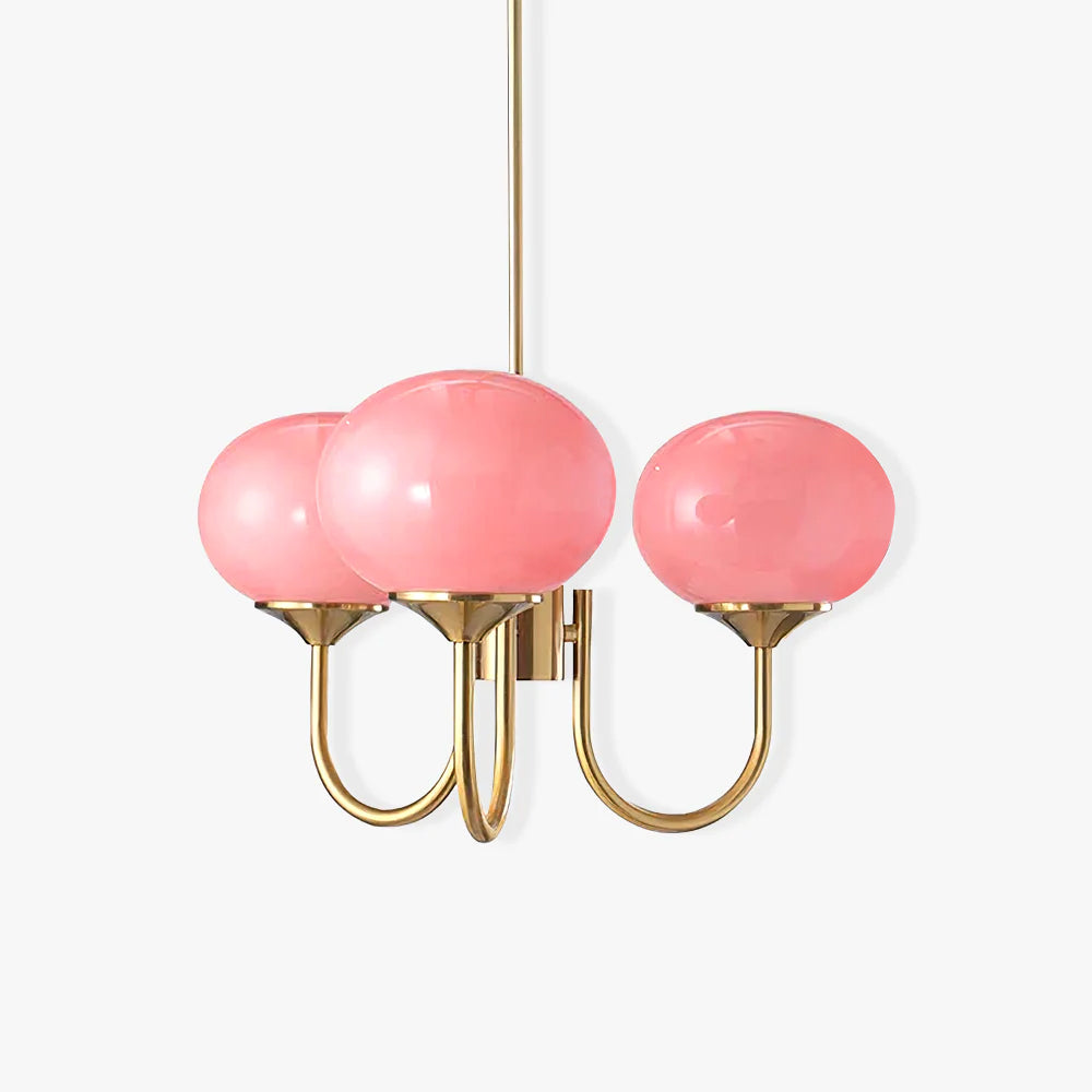 Modern living room glass globes pendant light.
